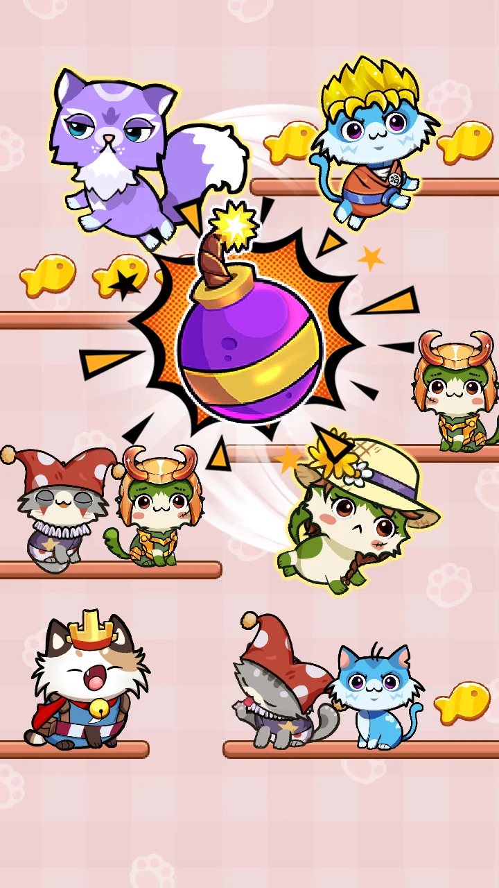 Cat Sort Color Puzzle Game screenshot